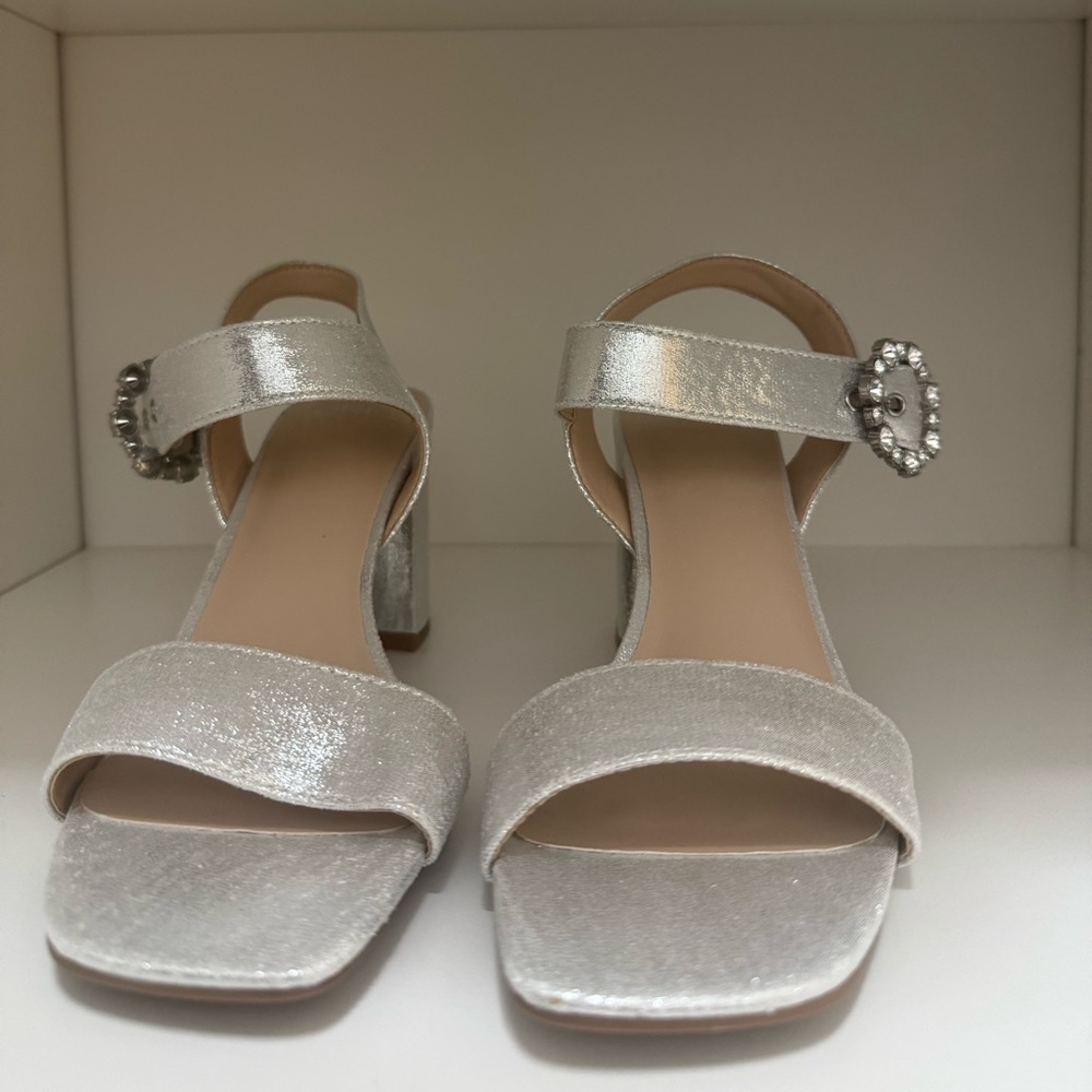 Silver Rhinestone Heels - Picture 3 of 3